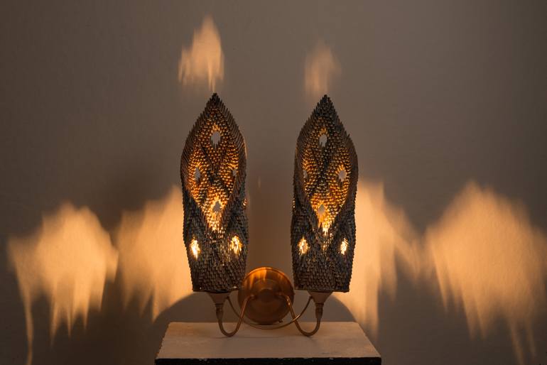 Original Abstract Light Sculpture by Lizzy Knight