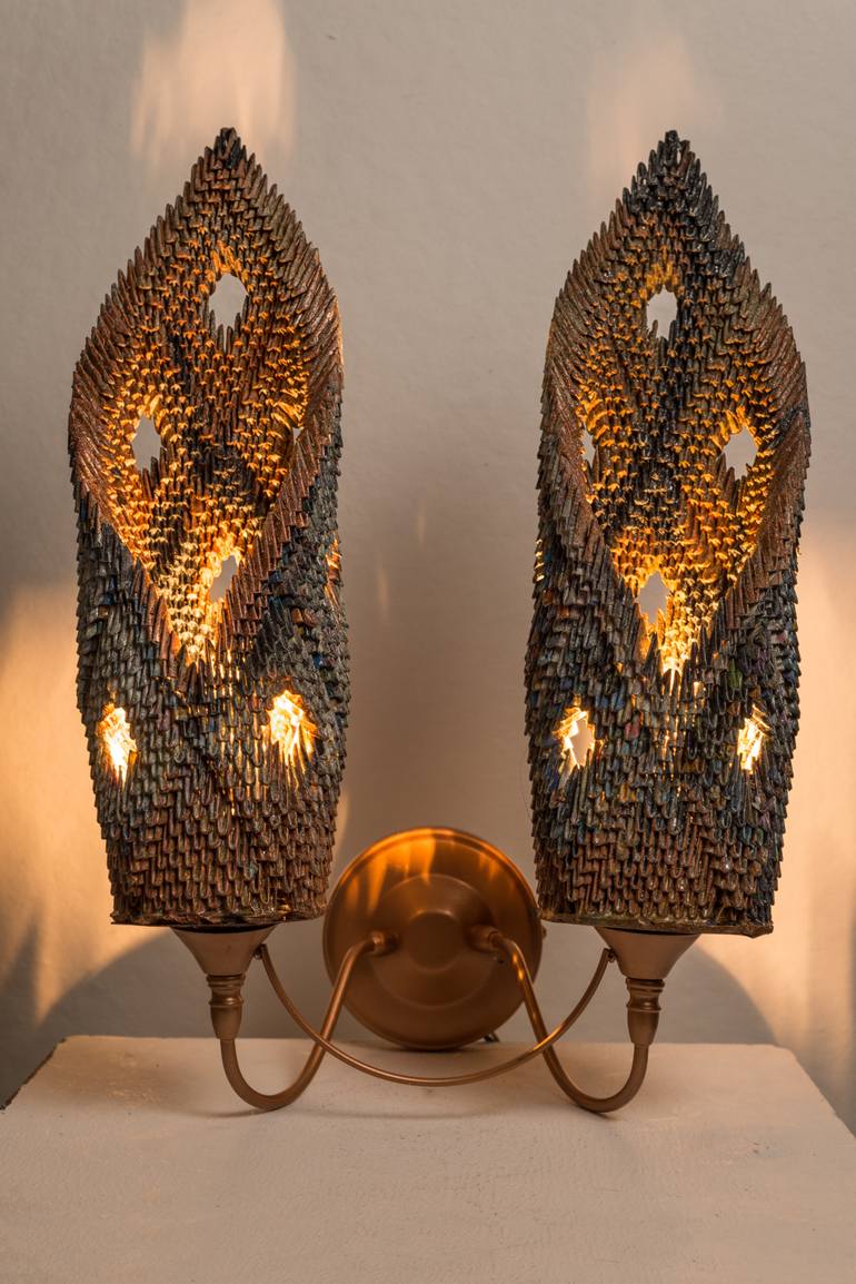 Original Abstract Light Sculpture by Lizzy Knight
