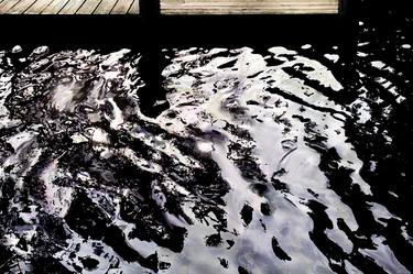 Print of Abstract Water Mixed Media by Linda Naiman