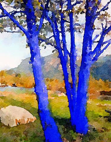 Blue Trees II (Homage to Konstantin Dimopoulos) Limited edition 1 of 200 thumb