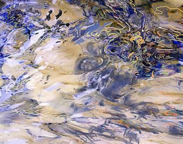 Print of Abstract Expressionism Water Mixed Media by Linda Naiman