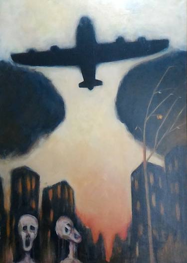 Original Conceptual Aeroplane Paintings by Salvatore Schiera