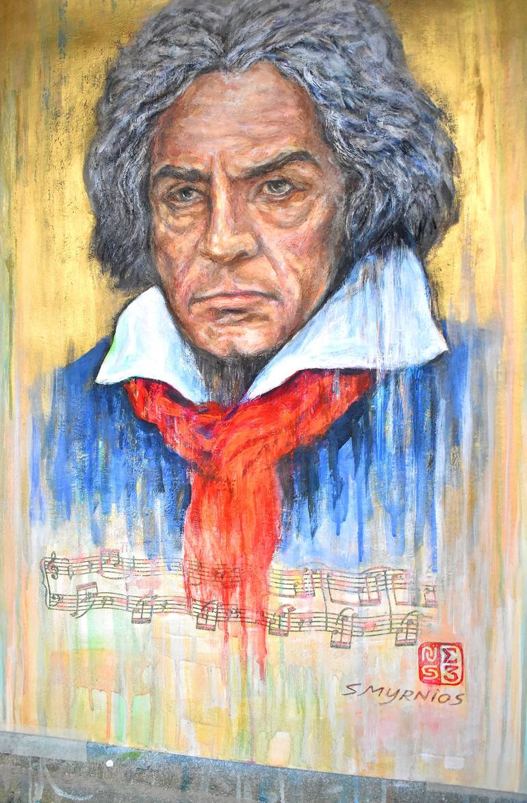 Original Contemporary Portrait Painting by Nikolaos Smyrnios