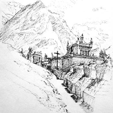 Unfinished Stupas, Ladakh thumb