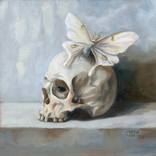 Moth and Bone: Study on White by Rebecca Magar