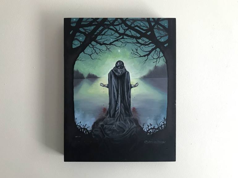 Original Realism Mortality Painting by Rebecca Magar