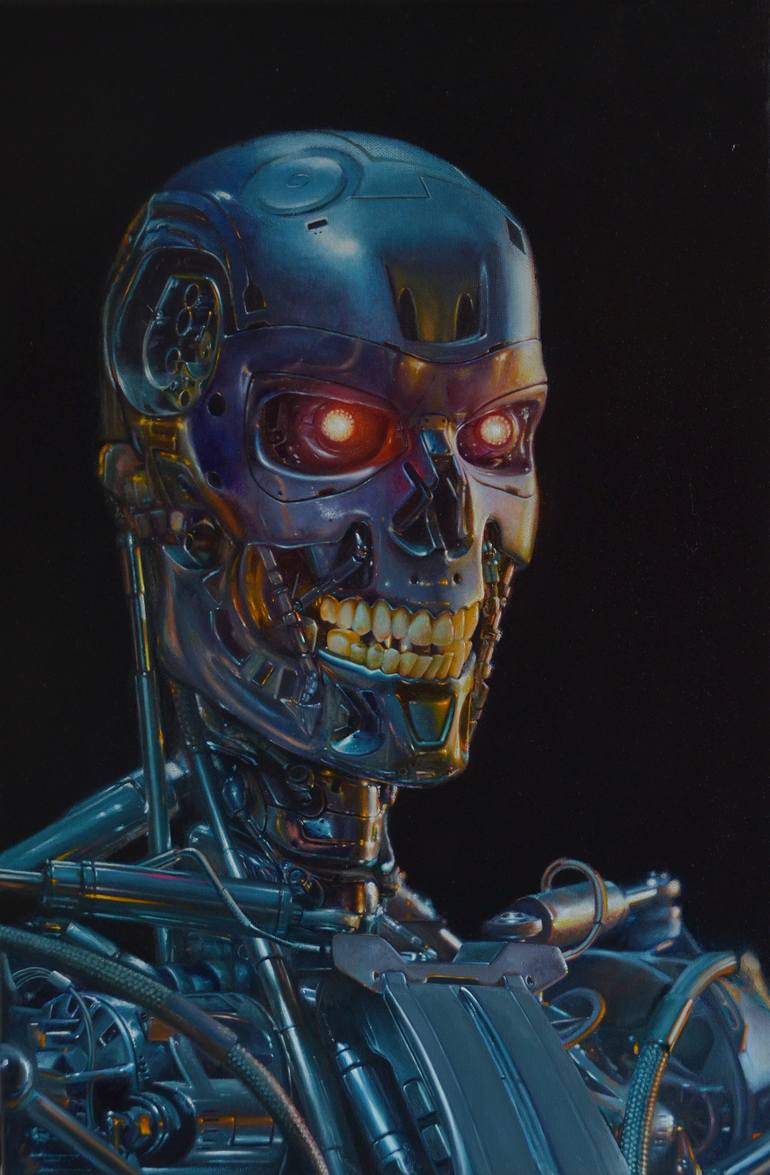 Terminator T800 Painting by Javier Adams