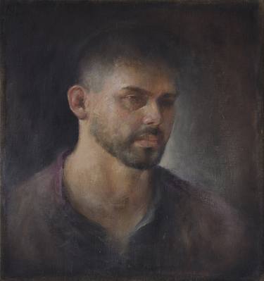 Original Figurative Portrait Paintings by Javier Adams