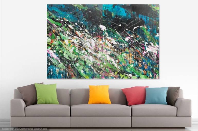 Original Abstract Expressionism Abstract Painting by Brian Zheng