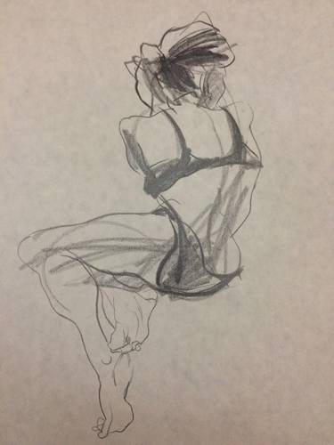 Original Expressionism Body Drawings by Sasan Rad