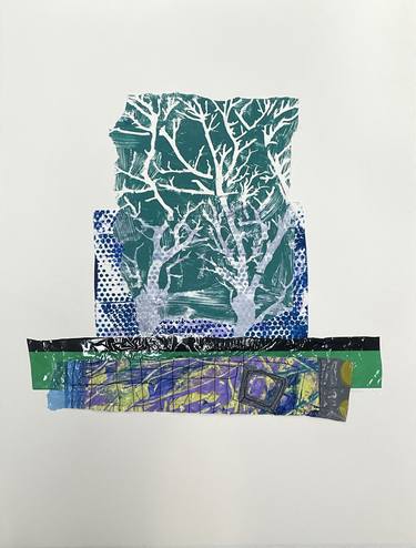 Original Contemporary Botanic Mixed Media by Joani Share