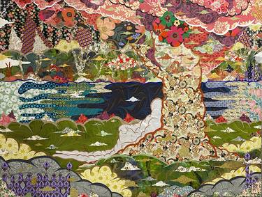 Saatchi Art Artist Rick Midler; Collage, “The Flow is the Show” #art