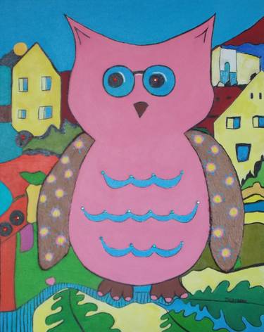 Original Figurative Children Collage by Thibodeau Art