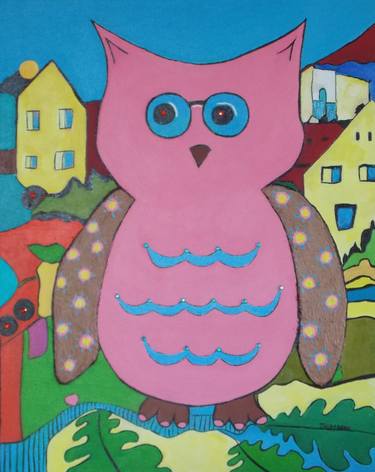 The Owl that liked to wear Pink Nailpolish on Toes thumb