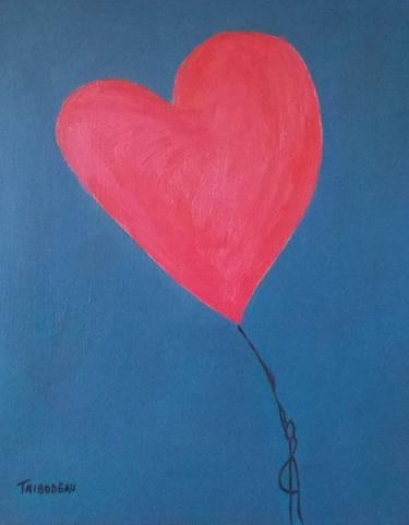 Print of Abstract Love Paintings by THIBODEAU ART