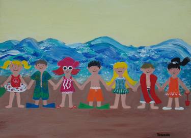 Original Beach Paintings by THIBODEAU ART