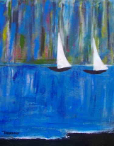 Two Sailboats on Water thumb