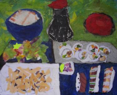 Original Food Collage by THIBODEAU ART