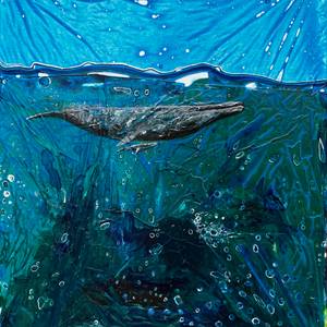 Whale Mom Feeding Her Young