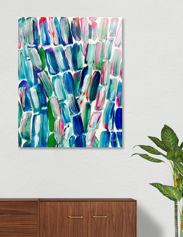 Original Abstract Expressionism Abstract Painting by Alicia Jones