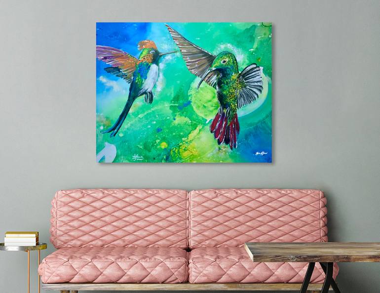 Original Abstract Animal Painting by Alicia Jones