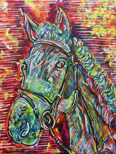 Print of Horse Paintings by Kelly Cornell