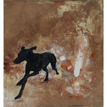 Original Fine Art Dogs Paintings by Wayne Chisnall