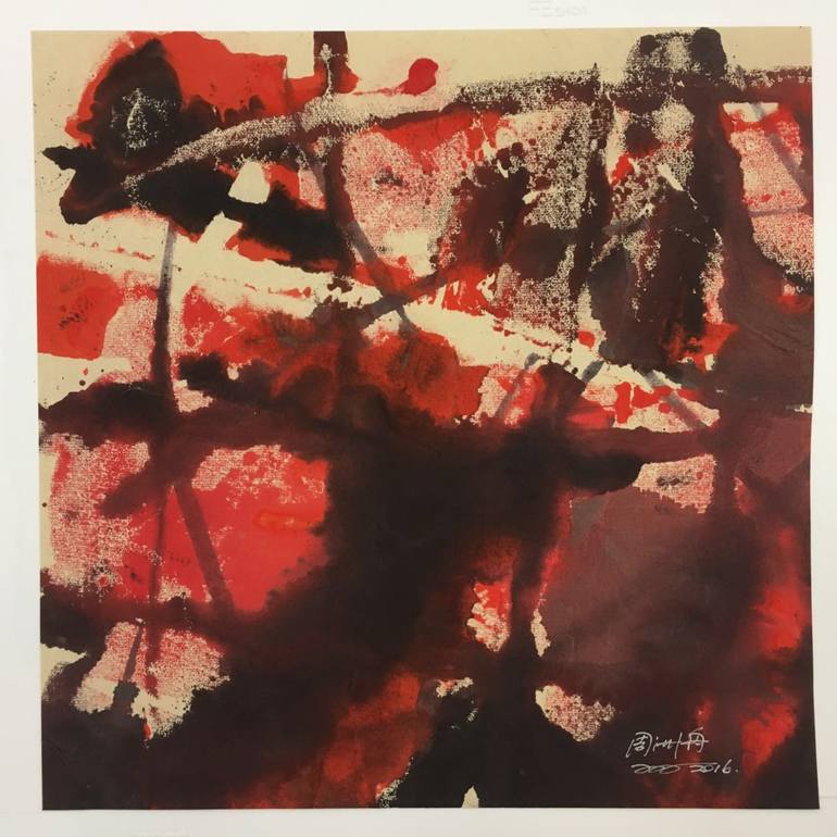 The Red And Black Series Painting by Chinese Contemporary Art - Journey ...