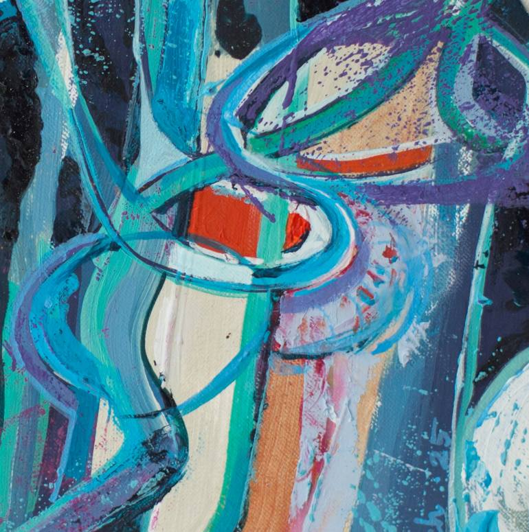 Original Abstract Expressionism Abstract Painting by Daria Babich