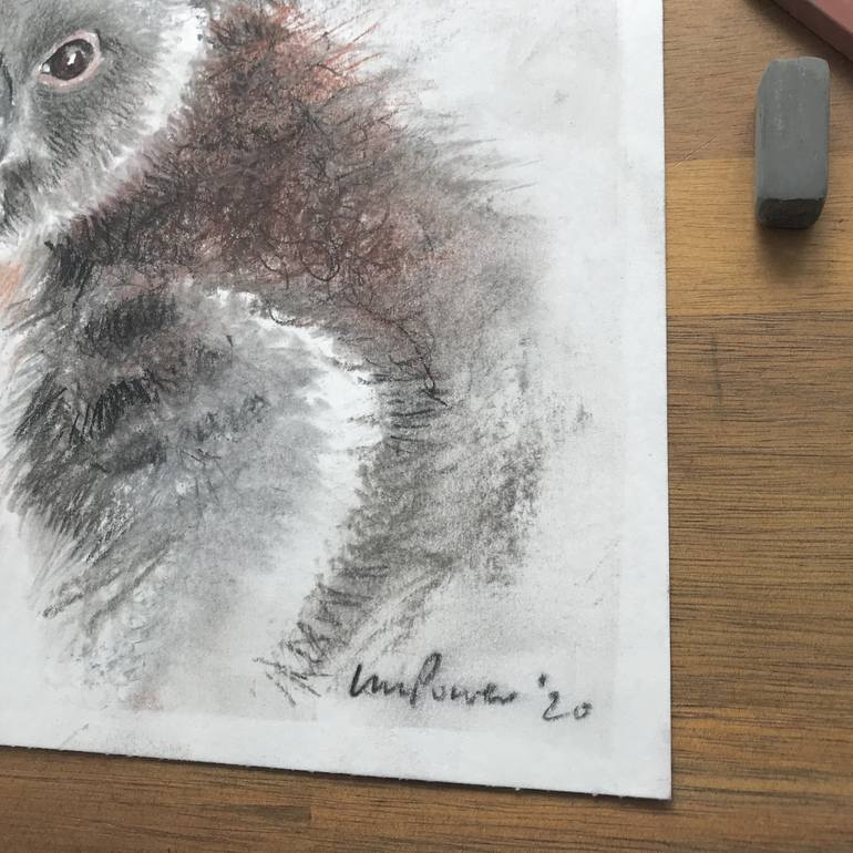 Original Expressionism Animal Drawing by Luci Power