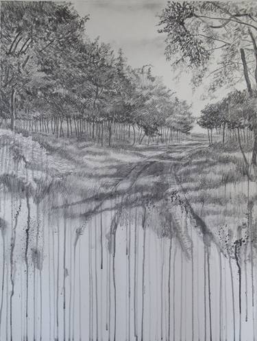 Original Landscape Drawings by Marie-Louise Martin