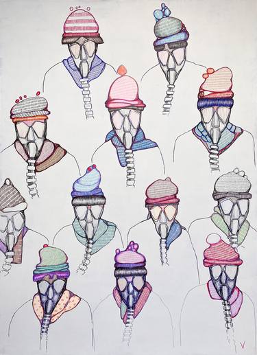 Print of Conceptual People Drawings by Iryna Vorona