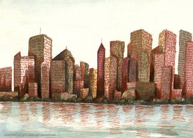 Original Architecture Paintings by Heather Van Wolf
