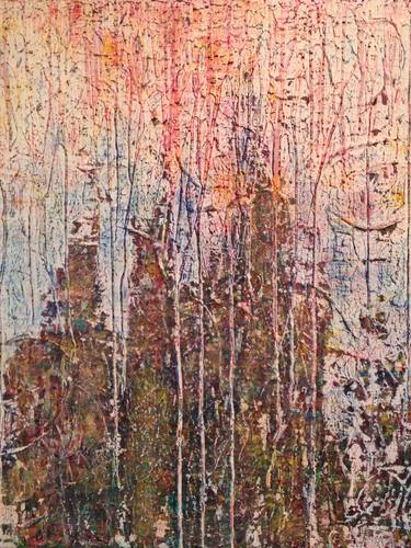 Original Abstract Expressionism Abstract Paintings by Miwha Ikushima