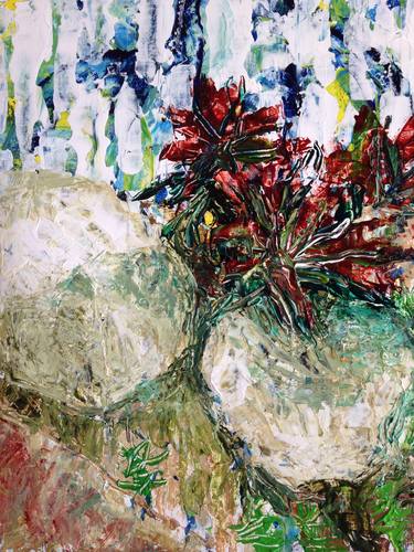 Original Abstract Expressionism Garden Paintings by Miwha Ikushima