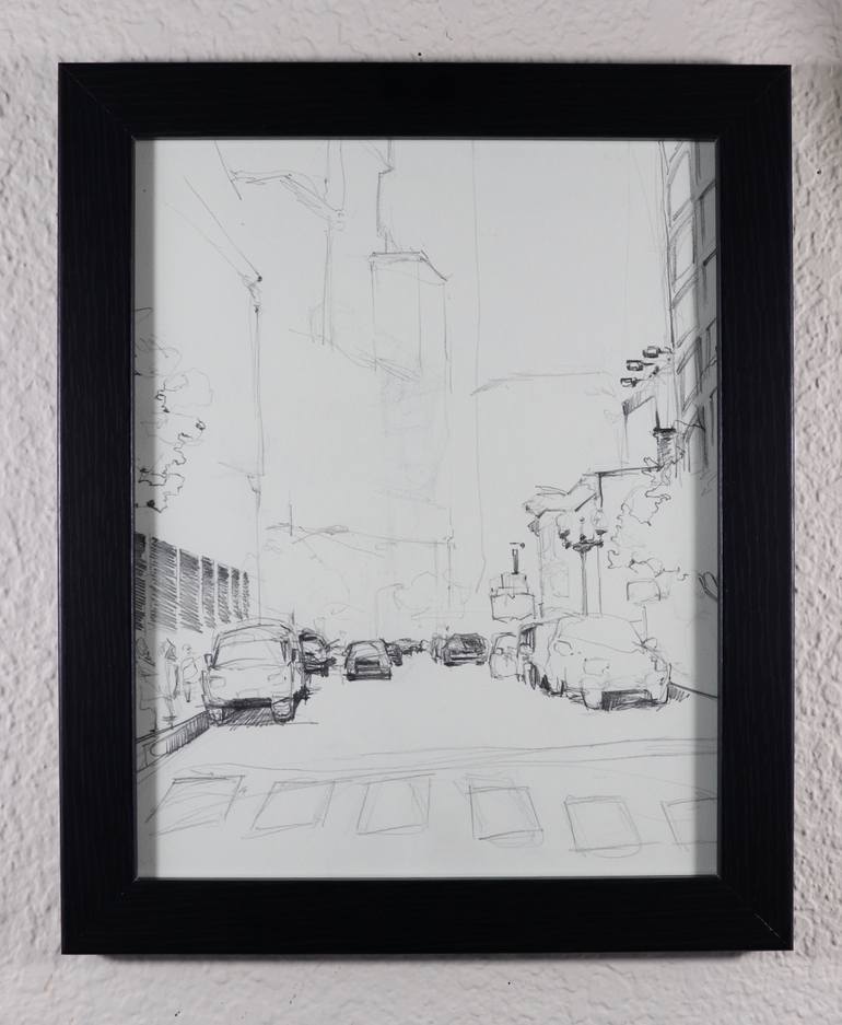 Original Illustration Cities Drawing by Alexa Snyder