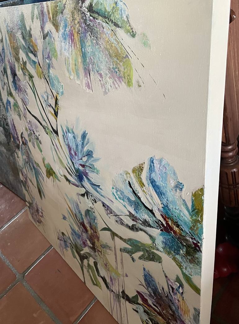 Original Abstract Botanic Painting by DL Watson