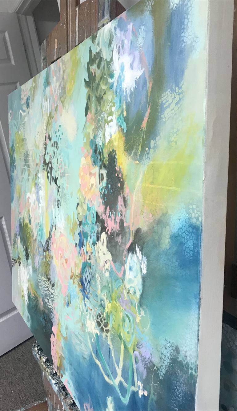 Original Abstract Expressionism Botanic Painting by DL Watson