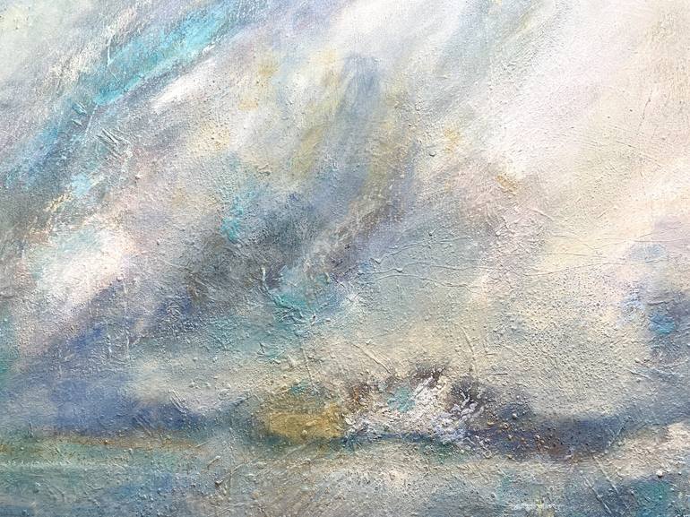 Original Abstract Seascape Painting by DL Watson