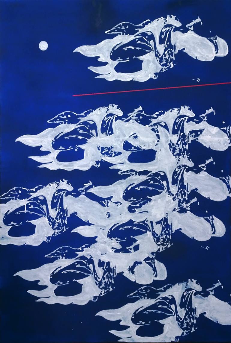 Original Conceptual Abstract Painting by Erasmo Torres