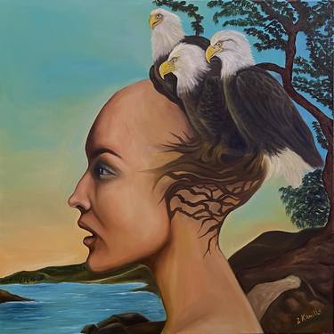 Original Surrealism Animal Paintings by Kamilla Zarbaliyeva