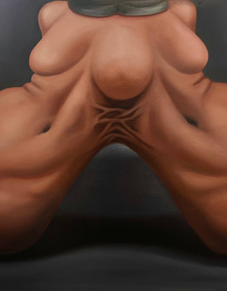 Original Surrealism Nude Painting by Kamilla Zarbaliyeva