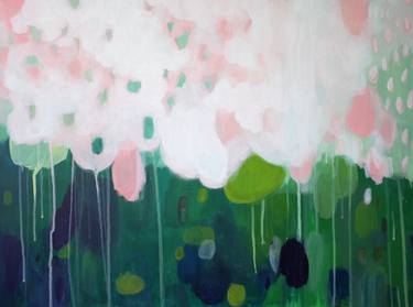 Original Abstract Expressionism Garden Paintings by Alice Lo