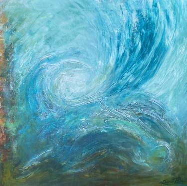 Original Abstract Expressionism Seascape Paintings by Emma Rose