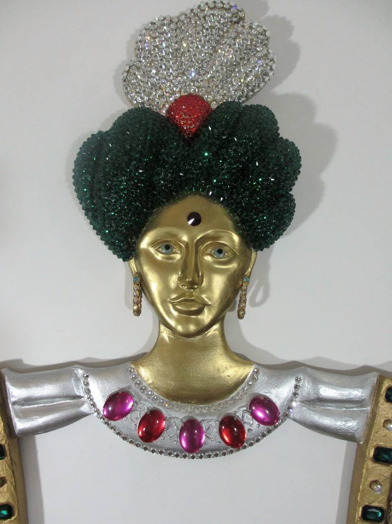 Original Pop Art Fantasy Sculpture by Lesley Roos