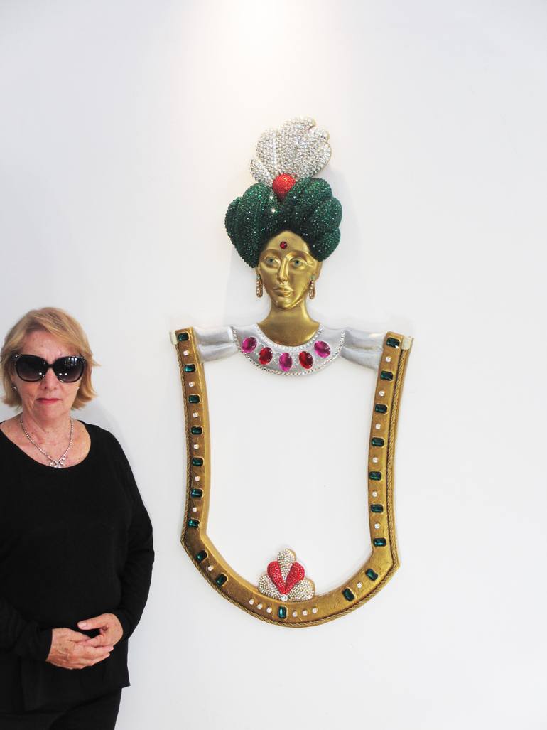 Original Pop Art Fantasy Sculpture by Lesley Roos