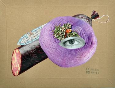 Original Dada Still Life Collage by Roland Wegerer
