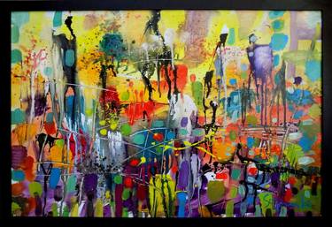 Original Abstract Expressionism Abstract Paintings by Stanislav Bojankov