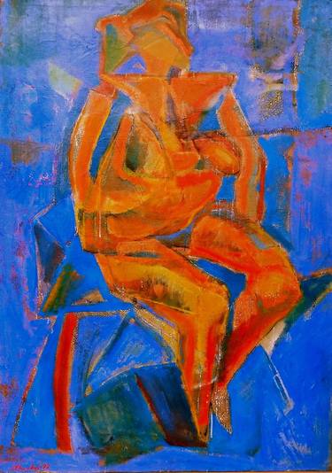 Original Abstract Nude Paintings by Stanislav Bojankov