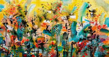 Print of Abstract Expressionism Landscape Paintings by Stanislav Bojankov